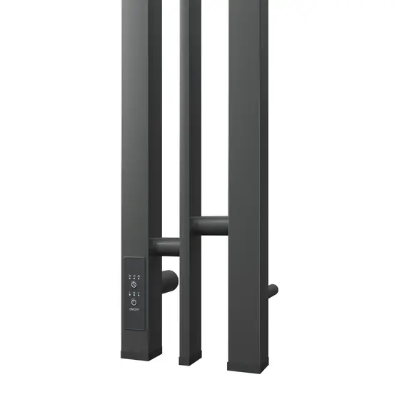 ПОЛОТЕНЦЕСУШИТЕЛЬ ЭЛЕКТРИЧЕСКИЙ POINT ФРЕЯ PN20712GB П2 100X1200 ДИММЕР СЛЕВА, ГРАФИТ БЛЕСК