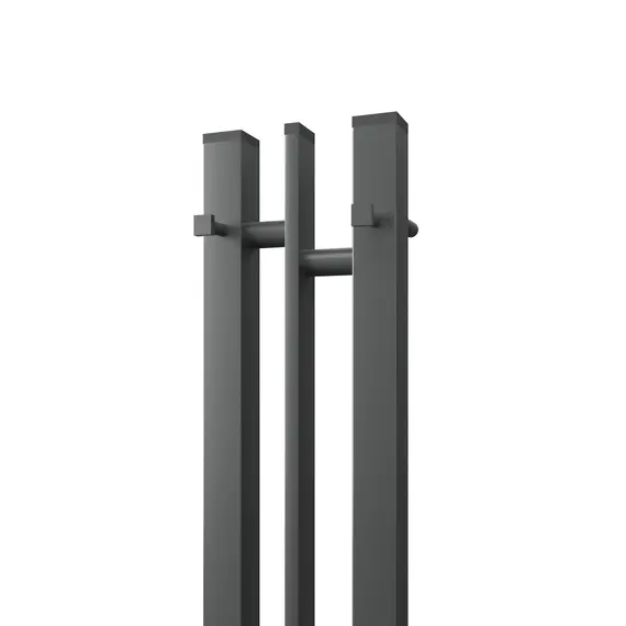 ПОЛОТЕНЦЕСУШИТЕЛЬ ЭЛЕКТРИЧЕСКИЙ POINT ФРЕЯ PN20712GB П2 100X1200 ДИММЕР СЛЕВА, ГРАФИТ БЛЕСК