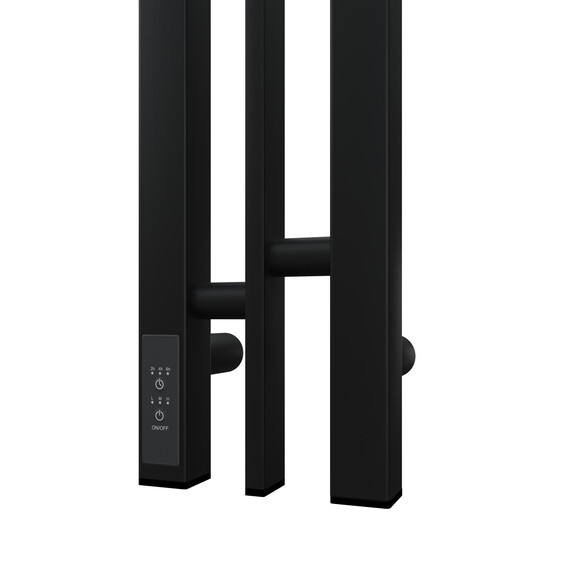 ПОЛОТЕНЦЕСУШИТЕЛЬ ЭЛЕКТРИЧЕСКИЙ POINT ФРЕЯ PN20718B П2 100X800 ДИММЕР СЛЕВА, ЧЕРНЫЙ