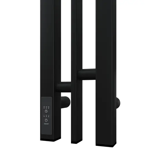 ПОЛОТЕНЦЕСУШИТЕЛЬ ЭЛЕКТРИЧЕСКИЙ POINT ФРЕЯ PN20718B П2 100X800 ДИММЕР СЛЕВА, ЧЕРНЫЙ