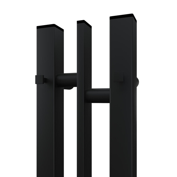 ПОЛОТЕНЦЕСУШИТЕЛЬ ЭЛЕКТРИЧЕСКИЙ POINT ФРЕЯ PN20718B П2 100X800 ДИММЕР СЛЕВА, ЧЕРНЫЙ