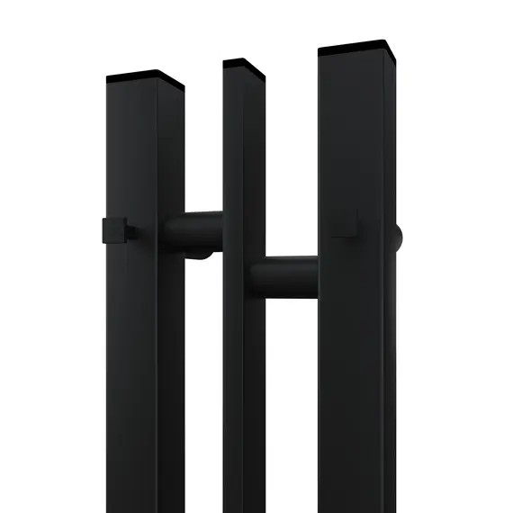 ПОЛОТЕНЦЕСУШИТЕЛЬ ЭЛЕКТРИЧЕСКИЙ POINT ФРЕЯ PN20718B П2 100X800 ДИММЕР СЛЕВА, ЧЕРНЫЙ