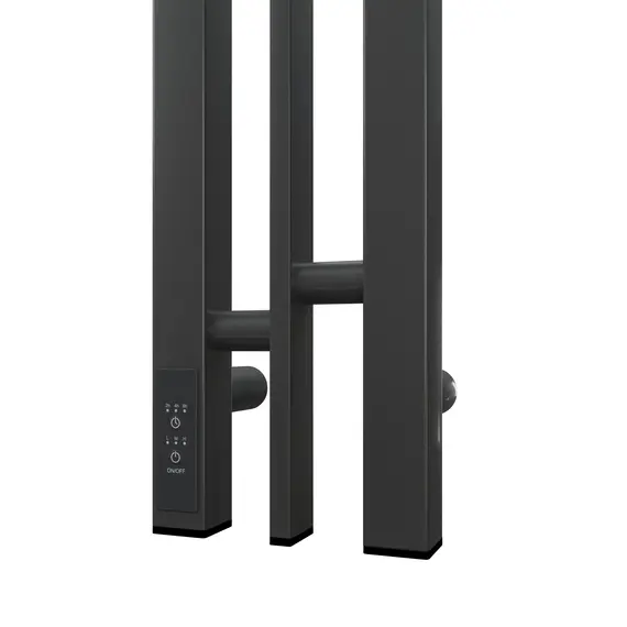 ПОЛОТЕНЦЕСУШИТЕЛЬ ЭЛЕКТРИЧЕСКИЙ POINT ФРЕЯ PN20718GB П2 100X800 ДИММЕР СЛЕВА, ГРАФИТ БЛЕСК