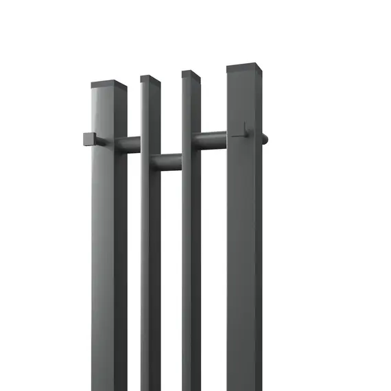 ПОЛОТЕНЦЕСУШИТЕЛЬ ЭЛЕКТРИЧЕСКИЙ POINT ФРЕЯ PN20722GB П2 140X1200 ДИММЕР СЛЕВА, ГРАФИТ БЛЕСК