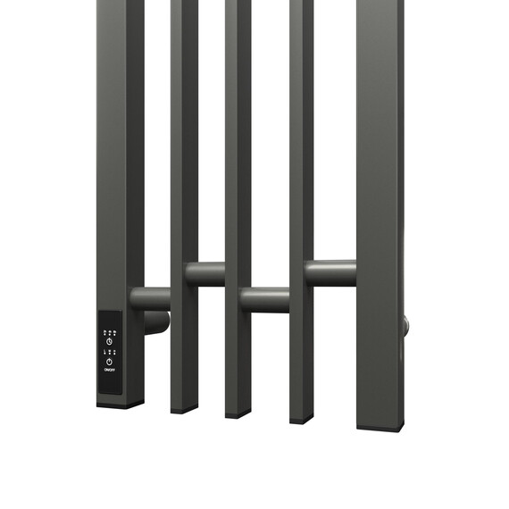 ПОЛОТЕНЦЕСУШИТЕЛЬ ЭЛЕКТРИЧЕСКИЙ POINT ФРЕЯ PN20738GB П2 180X800 ДИММЕР СЛЕВА, ГРАФИТ БЛЕСК