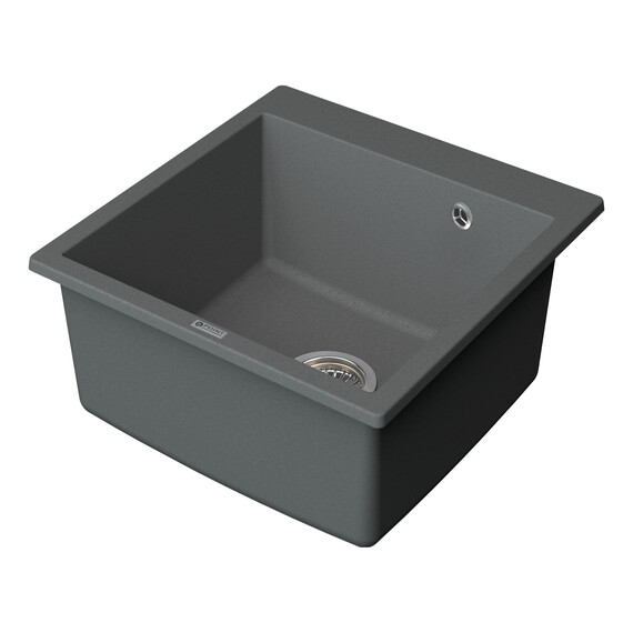 МОЙКА КУХОННАЯ POINT АРБЕЛЬ 51 PN3001AL, СЕРЫЙ МОЙКА КУХОННАЯ POINT АРБЕЛЬ 51 PN3001AL, СЕРЫЙ