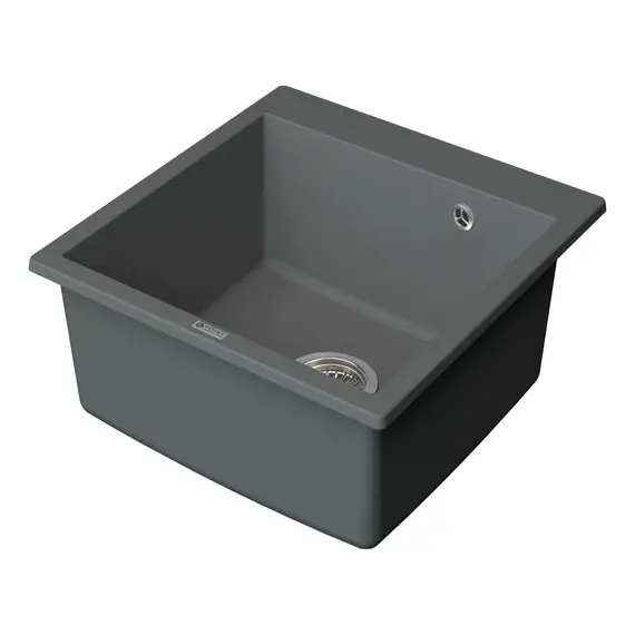 МОЙКА КУХОННАЯ POINT АРБЕЛЬ 51 PN3001AL, СЕРЫЙ