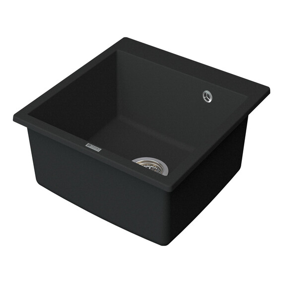 МОЙКА КУХОННАЯ POINT АРБЕЛЬ 51 PN3001B, ЧЕРНЫЙ