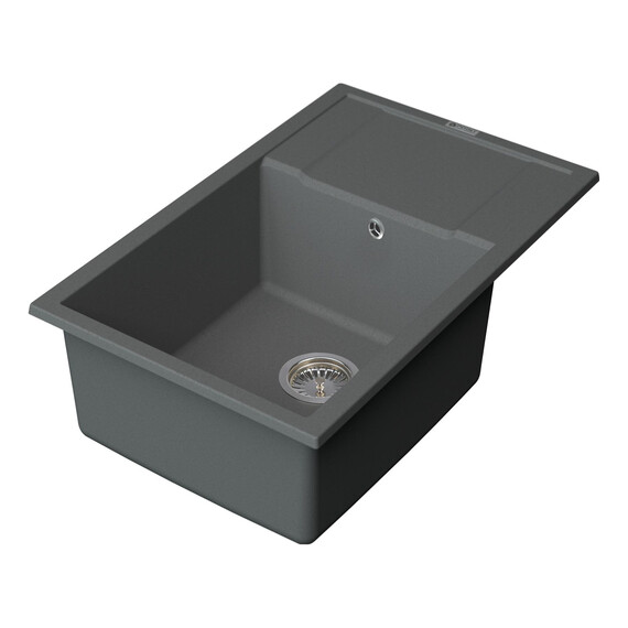 МОЙКА КУХОННАЯ POINT ВЕЛЕТА 78 PN3002AL, СЕРЫЙ МОЙКА КУХОННАЯ POINT ВЕЛЕТА 78 PN3002AL, СЕРЫЙ