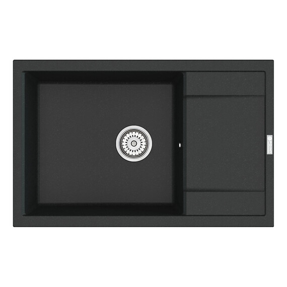 МОЙКА КУХОННАЯ POINT ВЕЛЕТА 78 PN3002B, ЧЕРНЫЙ