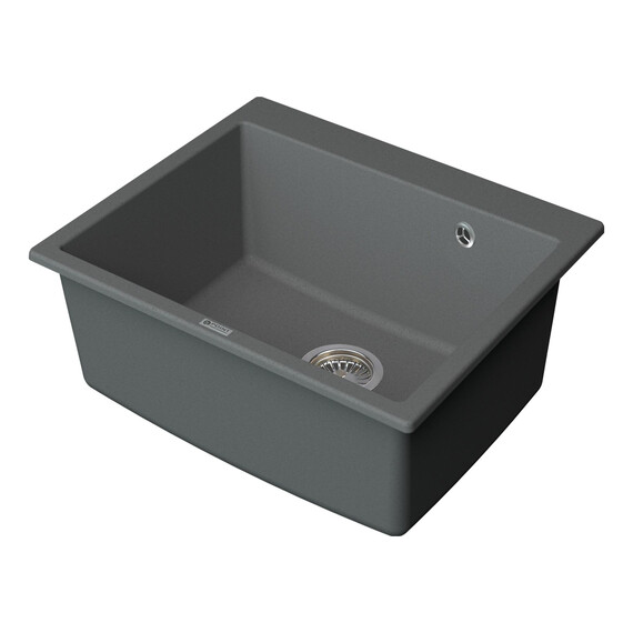 МОЙКА КУХОННАЯ POINT БИНГА 60 PN3003AL, СЕРЫЙ