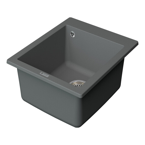 МОЙКА КУХОННАЯ POINT ДИНАРА 42 PN3004AL, СЕРЫЙ