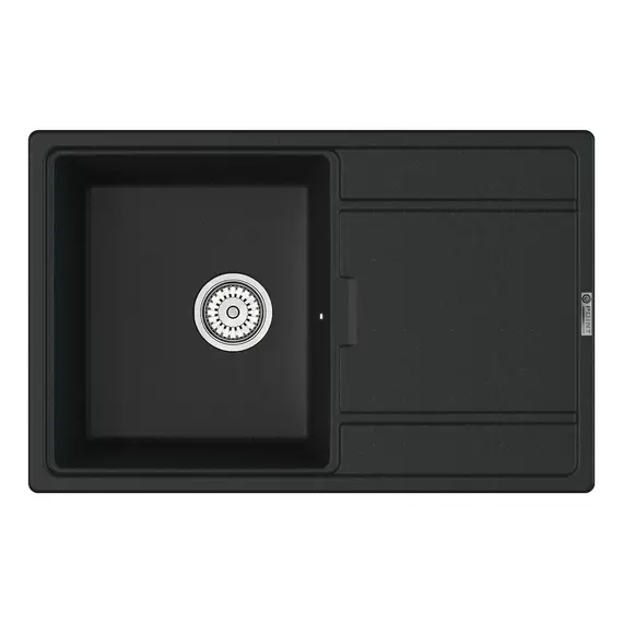 МОЙКА КУХОННАЯ POINT ЛАУРА 78 PN3005B, ЧЕРНЫЙ