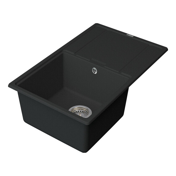 МОЙКА КУХОННАЯ POINT ЛАУРА 78 PN3005B, ЧЕРНЫЙ