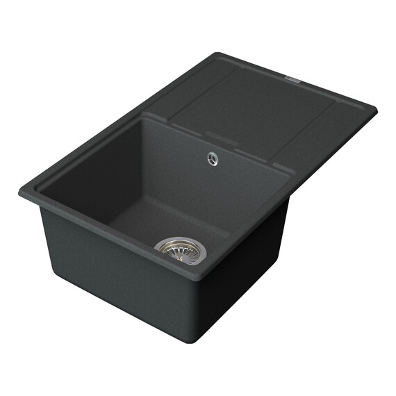 МОЙКА КУХОННАЯ POINT ЛАУРА 78 PN3005GR, ГРАФИТ