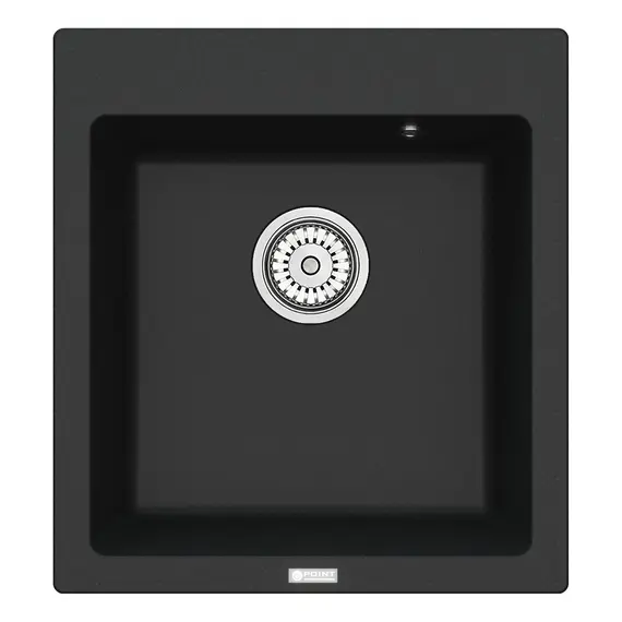 МОЙКА КУХОННАЯ POINT МОКО 47 PN3006B, ЧЕРНЫЙ