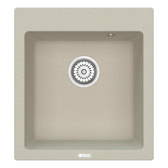 МОЙКА КУХОННАЯ POINT МОКО 47 PN3006BG, СВЕТЛО-БЕЖЕВЫЙ