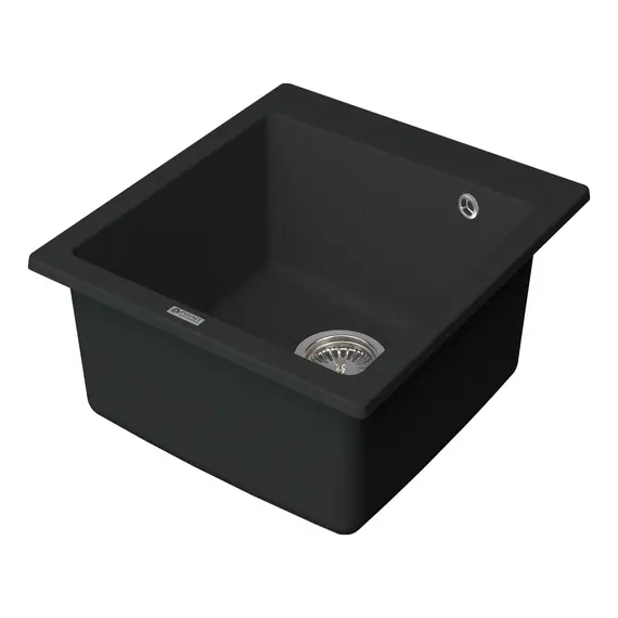 МОЙКА КУХОННАЯ POINT МОКО 47 PN3006B, ЧЕРНЫЙ