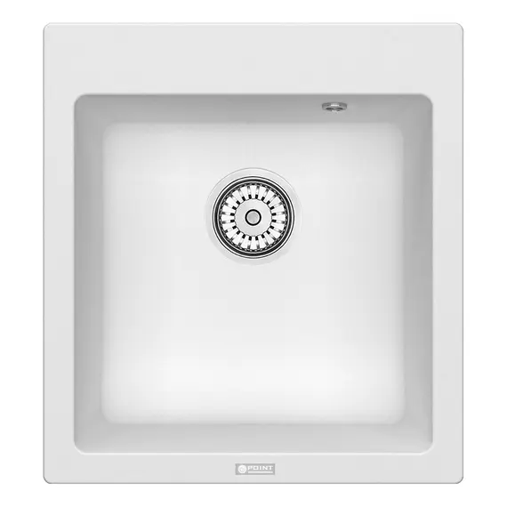МОЙКА КУХОННАЯ POINT МОКО 47 PN3006W, БЕЛЫЙ