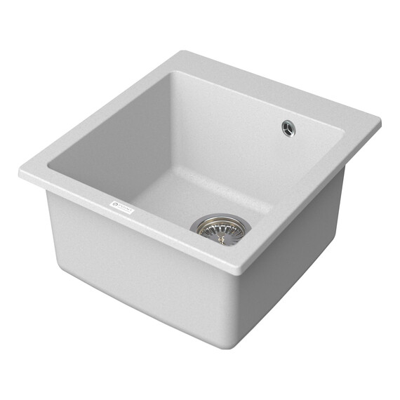 МОЙКА КУХОННАЯ POINT МОКО 47 PN3006W, БЕЛЫЙ