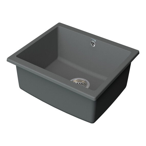 МОЙКА КУХОННАЯ POINT СИДЛИ 55 PN3007AL, СЕРЫЙ