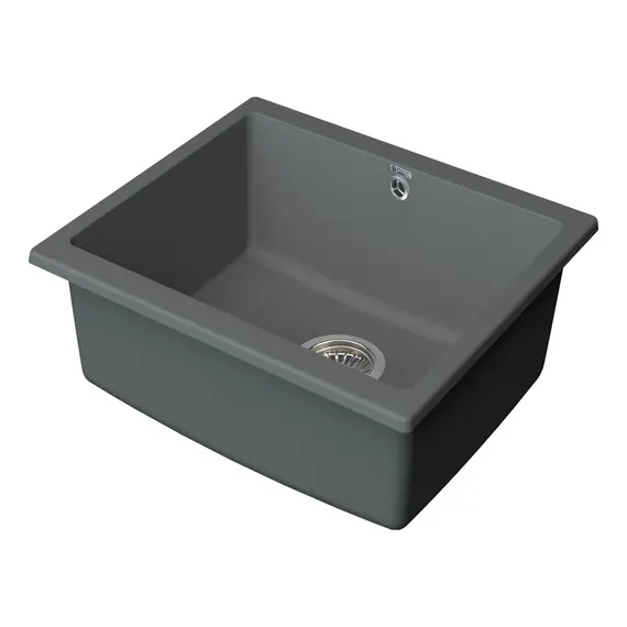 МОЙКА КУХОННАЯ POINT СИДЛИ 55 PN3007AL, СЕРЫЙ