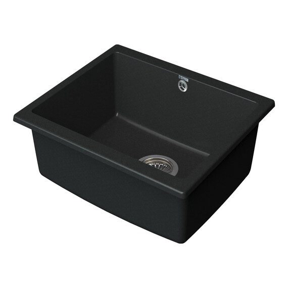 МОЙКА КУХОННАЯ POINT СИДЛИ 55 PN3007B, ЧЕРНЫЙ