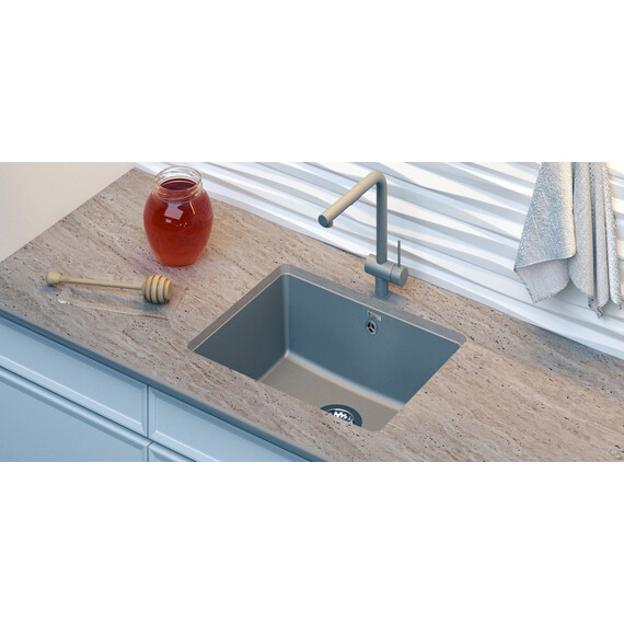 МОЙКА КУХОННАЯ POINT СИДЛИ 55 PN3007B, ЧЕРНЫЙ