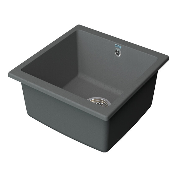 МОЙКА КУХОННАЯ POINT БАТУ 45 PN3008AL, СЕРЫЙ