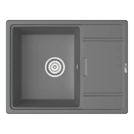 МОЙКА КУХОННАЯ POINT СТИЛ 65 PN3009AL, СЕРЫЙ