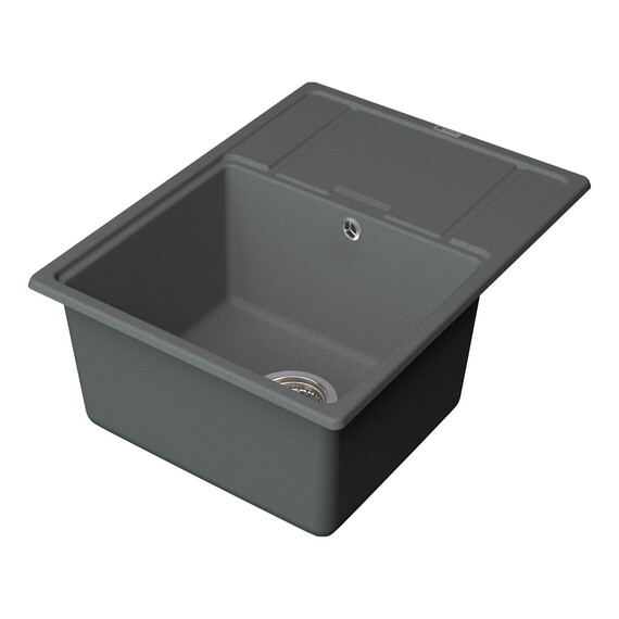 МОЙКА КУХОННАЯ POINT СТИЛ 65 PN3009AL, СЕРЫЙ