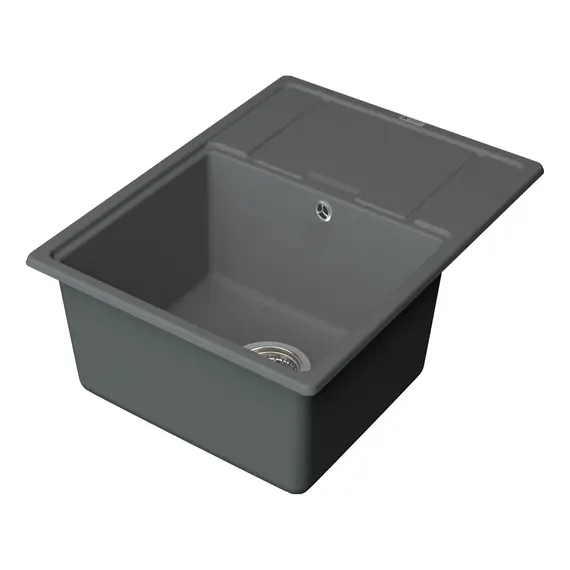 МОЙКА КУХОННАЯ POINT СТИЛ 65 PN3009AL, СЕРЫЙ