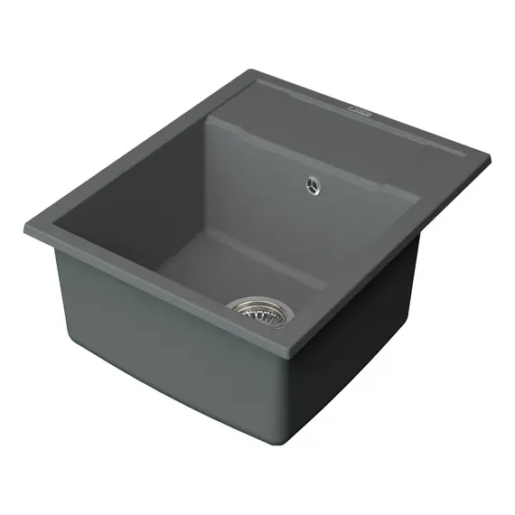 МОЙКА КУХОННАЯ POINT РИМО 60 PN3010AL, СЕРЫЙ