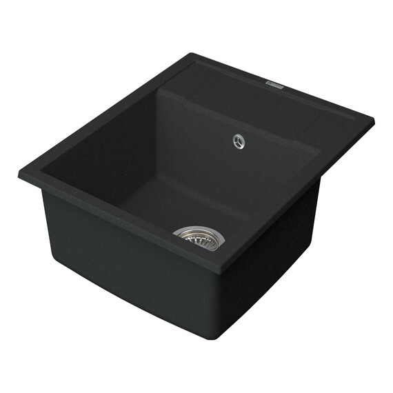 МОЙКА КУХОННАЯ POINT РИМО 60 PN3010B, ЧЕРНЫЙ