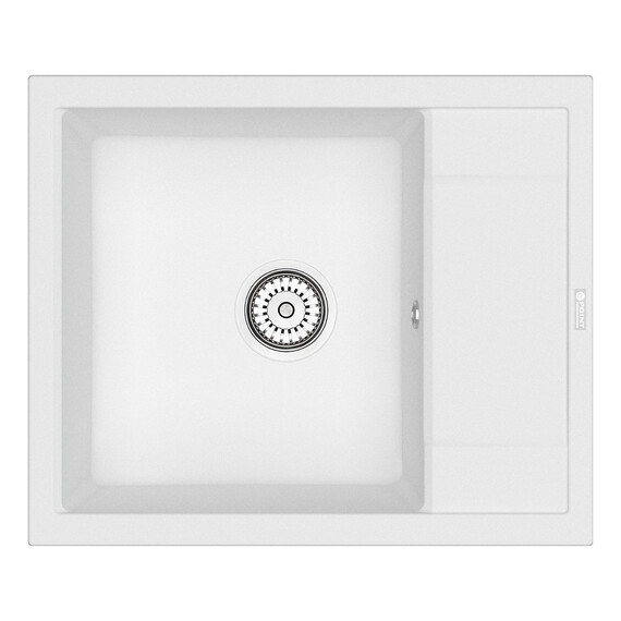 МОЙКА КУХОННАЯ POINT РИМО 60 PN3010W, БЕЛЫЙ