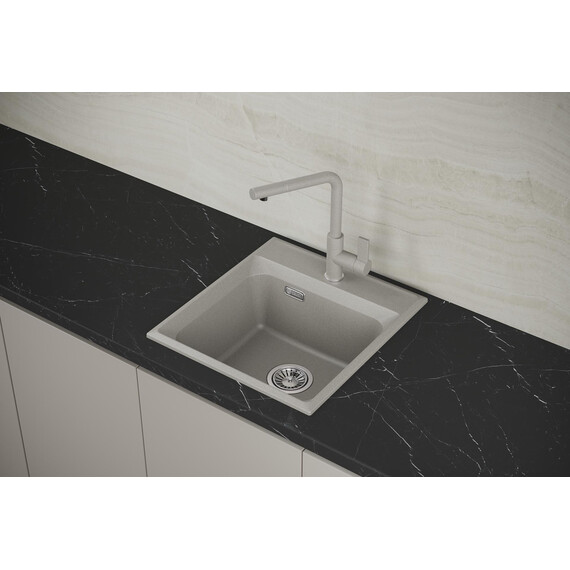 МОЙКА КУХОННАЯ POINT МИСТИ 46 СЕРЫЙ