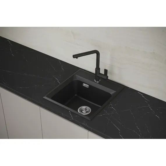 МОЙКА КУХОННАЯ POINT МИСТИ 46 ЧЕРНЫЙ