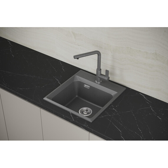 МОЙКА КУХОННАЯ POINT МИСТИ 46 ГРАФИТ