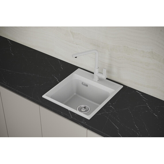 МОЙКА КУХОННАЯ POINT МИСТИ 46 БЕЛЫЙ