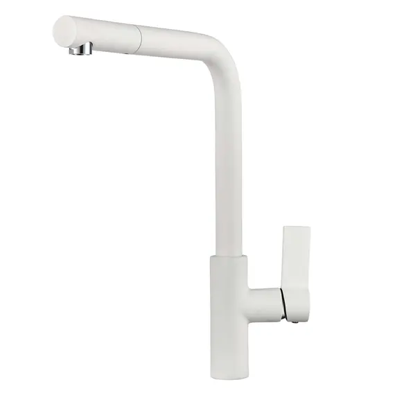 СМЕСИТЕЛЬ ДЛЯ КУХНИ POINT PN3102W БЕЛЫЙ