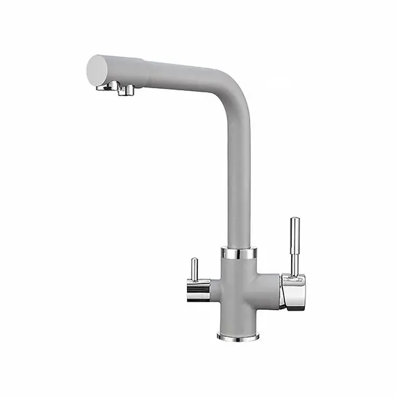 СМЕСИТЕЛЬ ДЛЯ КУХНИ POINT PN3103AL СЕРЫЙ