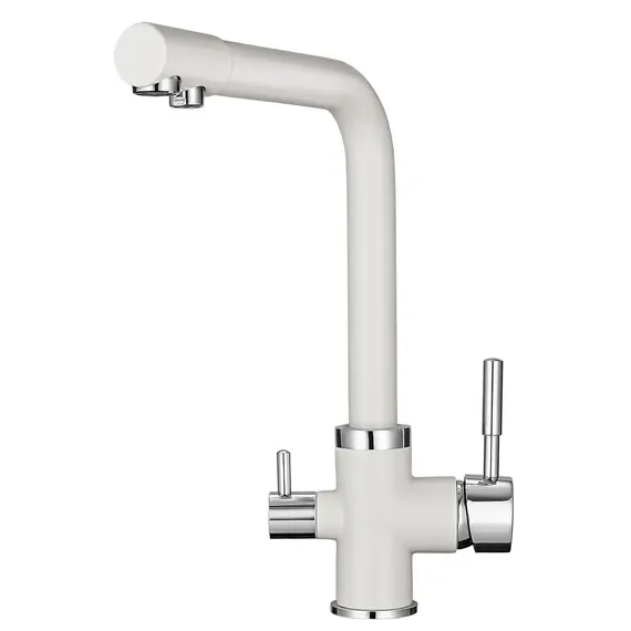 СМЕСИТЕЛЬ ДЛЯ КУХНИ POINT PN3103W БЕЛЫЙ