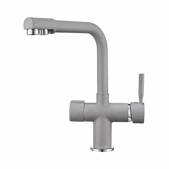 СМЕСИТЕЛЬ ДЛЯ КУХНИ POINT PN3104AL СЕРЫЙ