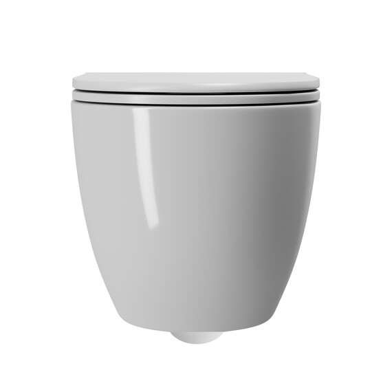 УНИТАЗ ПОДВЕСНОЙ POINT АФИНА БЕЗОБОДКОВЫЙ, БЕЛЫЙ, СИДЕНЬЕ ДЮРОПЛАСТ МИКРОЛИФТ БЫСТРОСЪЕМНОЕ