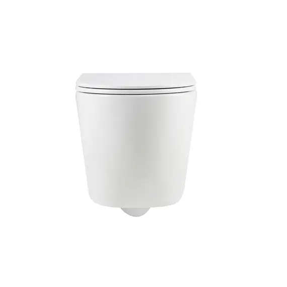 УНИТАЗ ПОДВЕСНОЙ POINT ВЕНЕРА БЕЗОБОДКОВЫЙ, БЕЛЫЙ, СИДЕНЬЕ ДЮРОПЛАСТ МИКРОЛИФТ БЫСТРОСЪЕМНОЕ