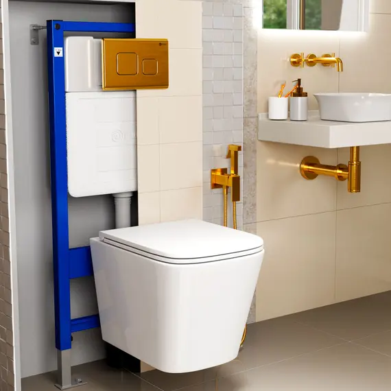 УНИТАЗ ПОДВЕСНОЙ POINT НИКА БЕЗОБОДКОВЫЙ, БЕЛЫЙ, СИДЕНЬЕ ДЮРОПЛАСТ МИКРОЛИФТ БЫСТРОСЪЕМНОЕ