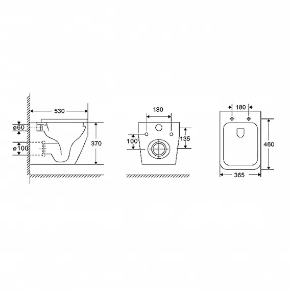УНИТАЗ ПОДВЕСНОЙ POINT АВРОРА БЕЗОБОДКОВЫЙ, БЕЛЫЙ, СИДЕНЬЕ ДЮРОПЛАСТ МИКРОЛИФТ БЫСТРОСЪЕМНОЕ