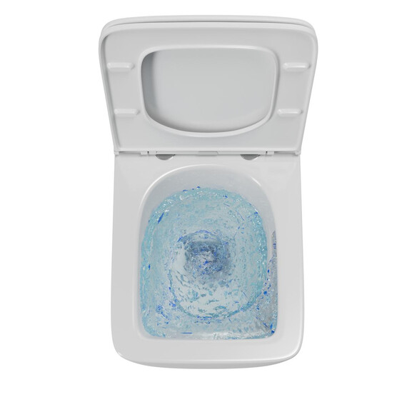 УНИТАЗ ПОДВЕСНОЙ POINT МЕРКУРИЙ БЕЗОБОДКОВЫЙ, БЕЛЫЙ, СИДЕНЬЕ ДЮРОПЛАСТ МИКРОЛИФТ БЫСТРОСЪЕМНОЕ