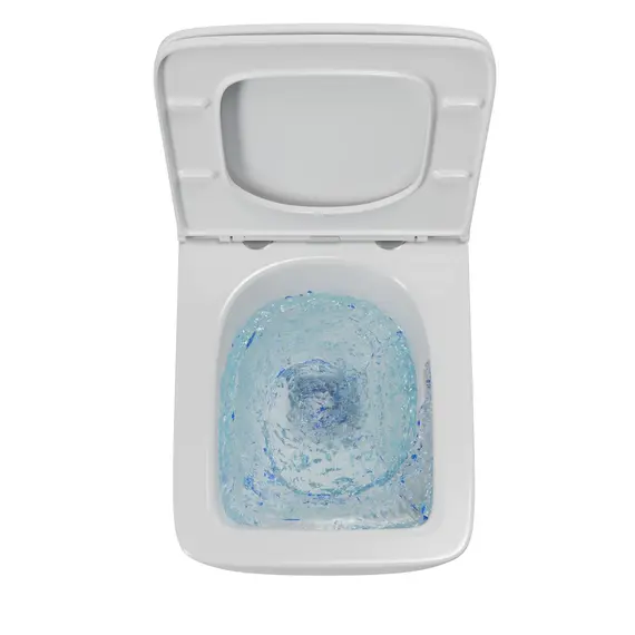 УНИТАЗ ПОДВЕСНОЙ POINT МЕРКУРИЙ БЕЗОБОДКОВЫЙ, БЕЛЫЙ, СИДЕНЬЕ ДЮРОПЛАСТ МИКРОЛИФТ БЫСТРОСЪЕМНОЕ