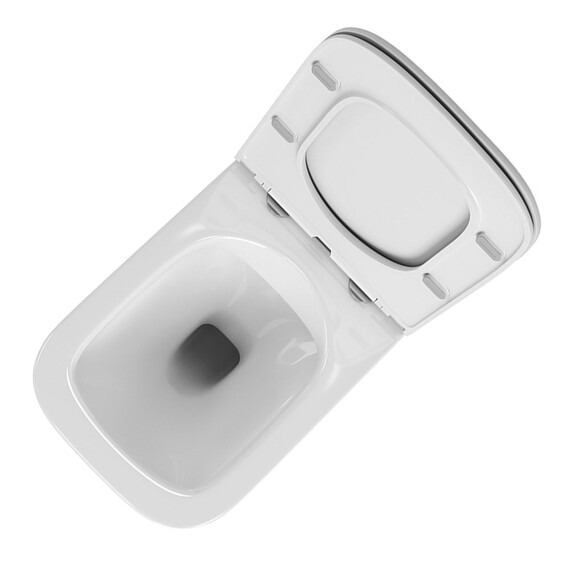 УНИТАЗ-КОМПАКТ POINT НИКА БЕЗОБОДКОВЫЙ, БЕЛЫЙ, СИДЕНЬЕ ДЮРОПЛАСТ МИКРОЛИФТ БЫСТРОСЪЕМНОЕ